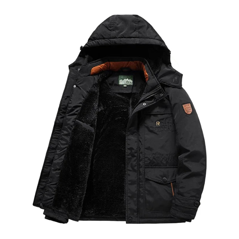 Manteau Hiver Homme Capuche Doublée