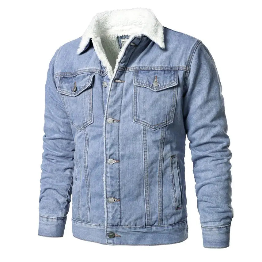 Veste en jean doublée épais Premium