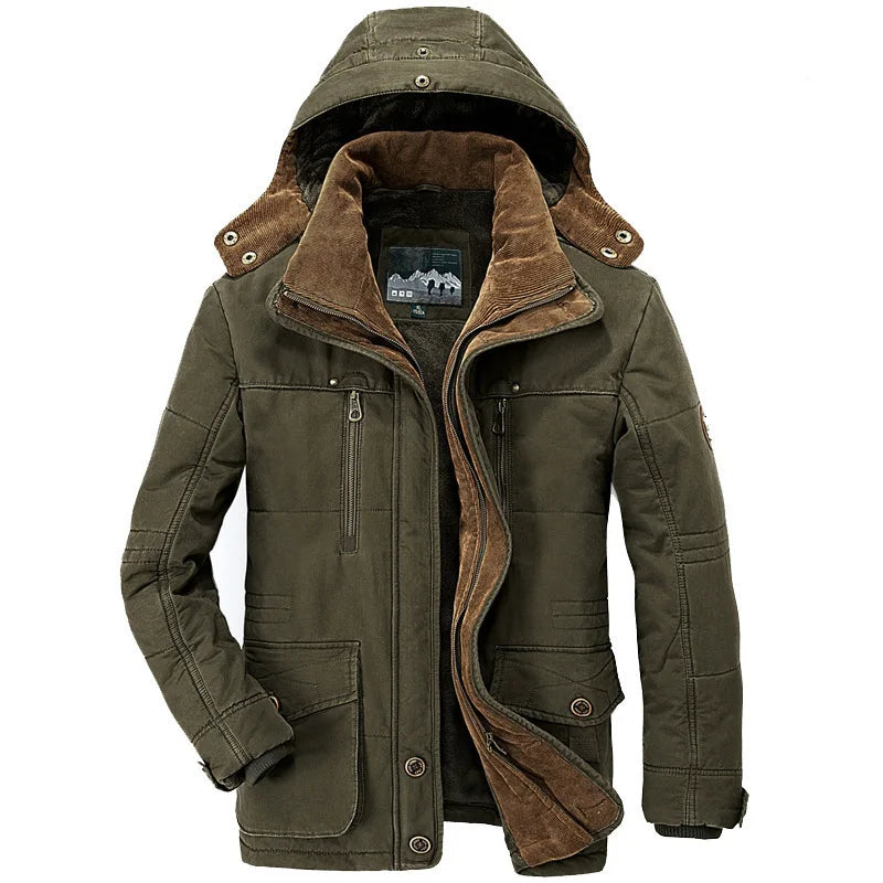 Veste Parka avec Polaire et Capuche Amovible