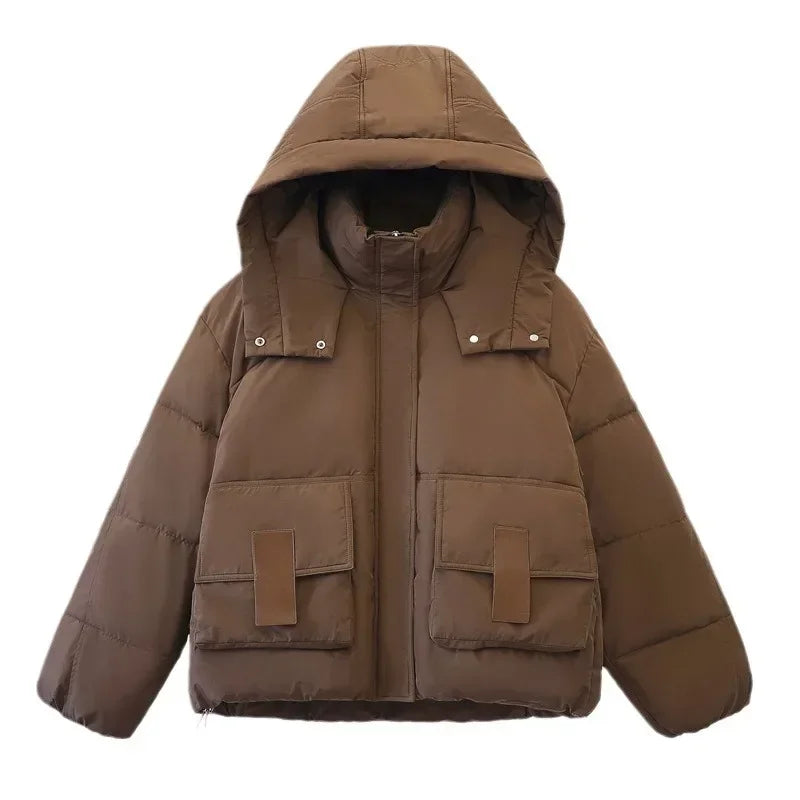 Manteau cocon épais et chaud