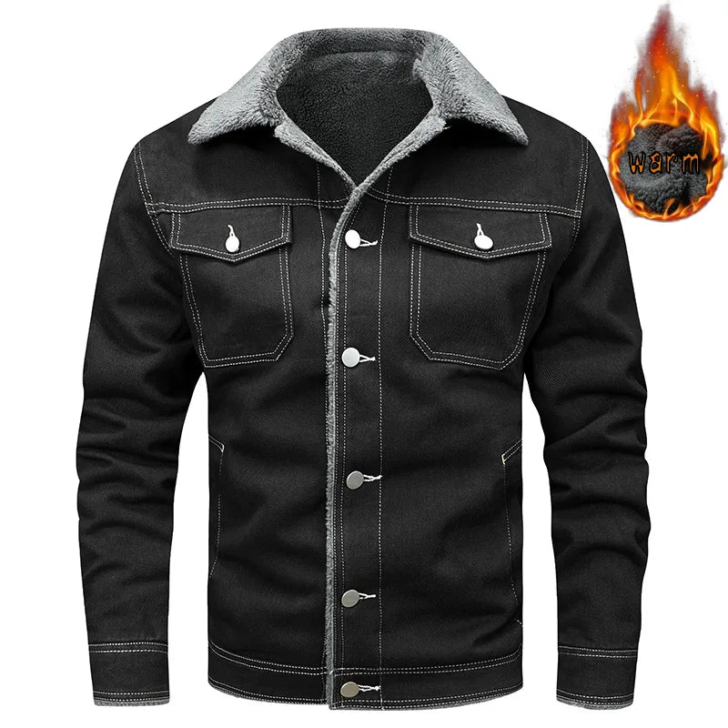 Veste homme en denim style britannique