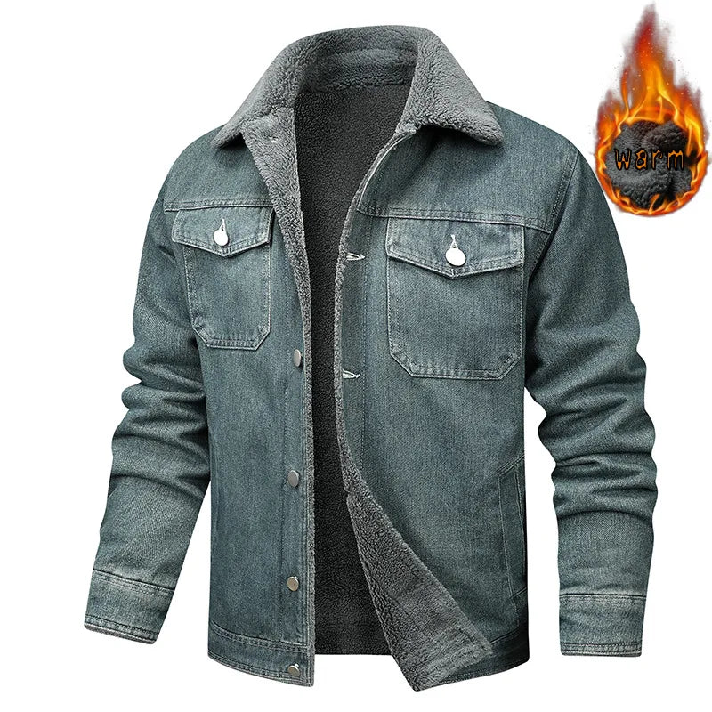 Veste homme en denim style britannique