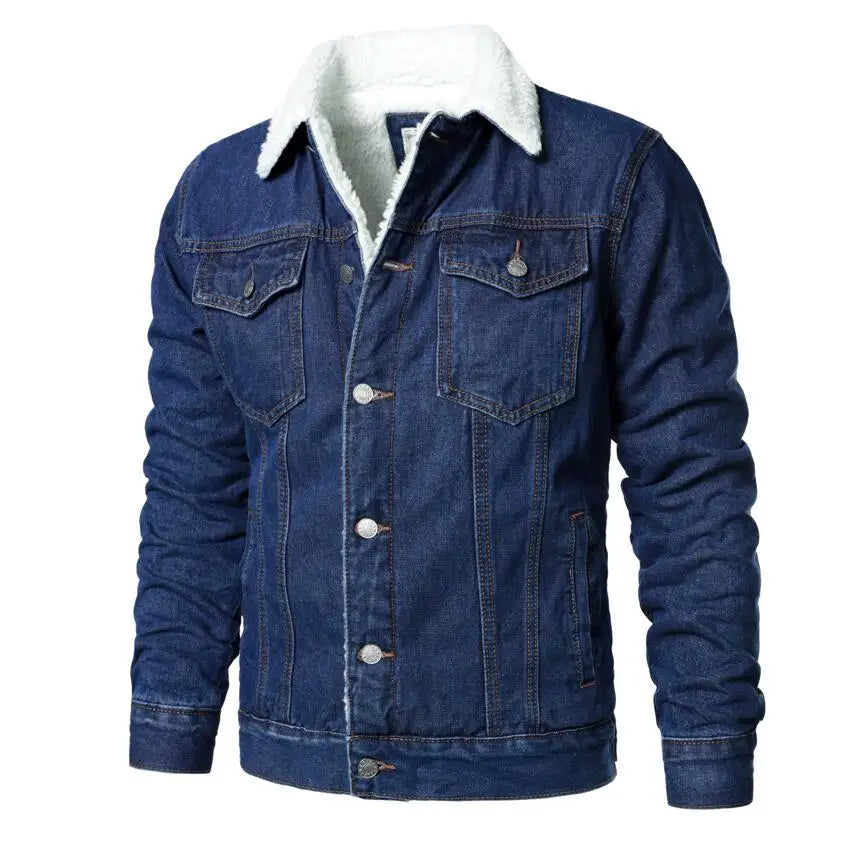 Veste en jean doublée épais Premium